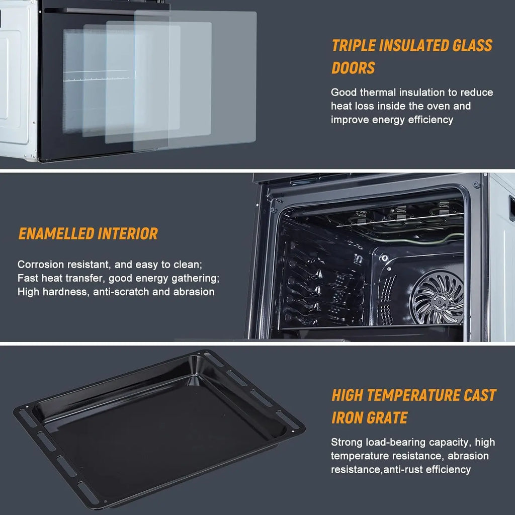 24" Built-in Steam Oven Touch Control Air Fry