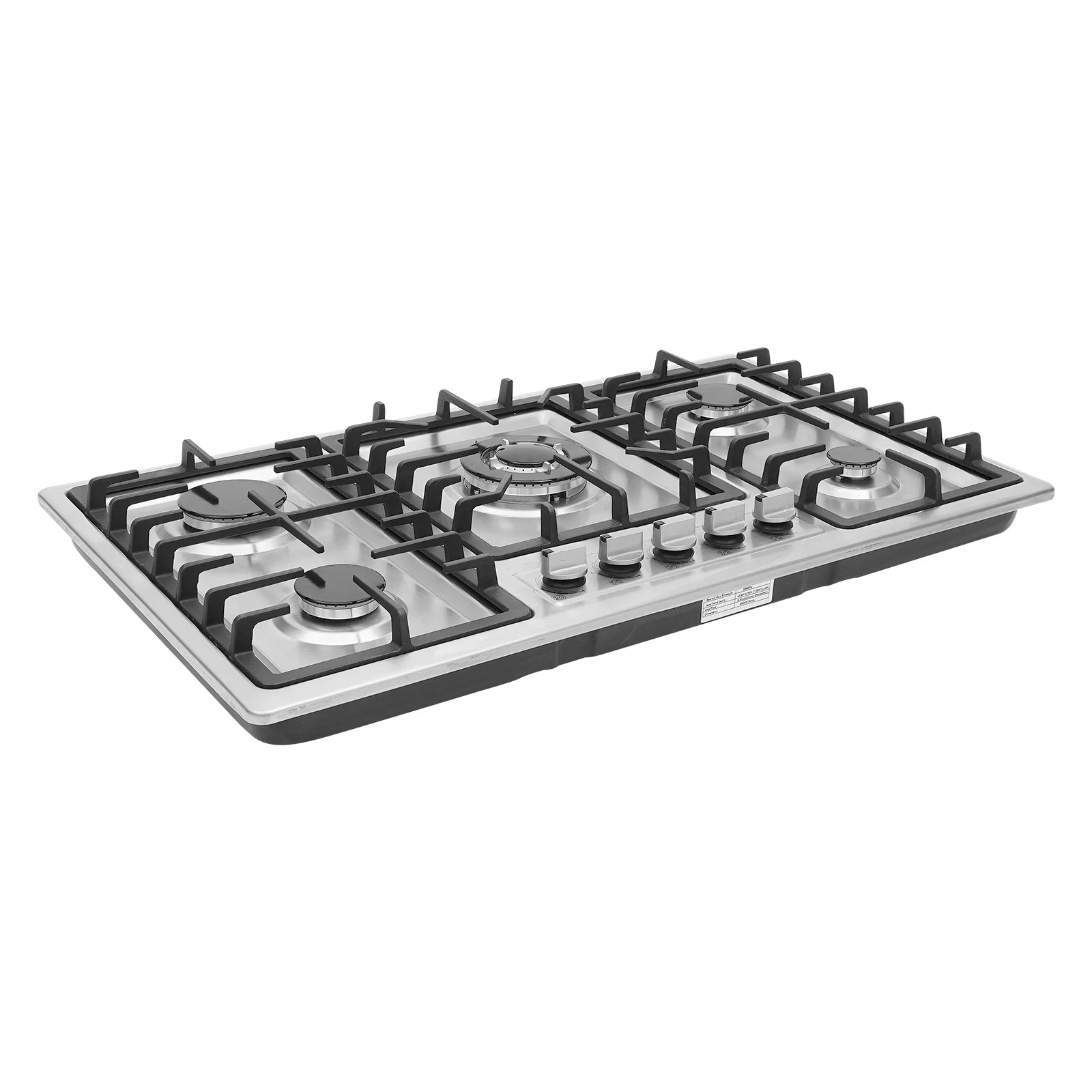 5 Burner Built-in Gas Cooktop Stainless