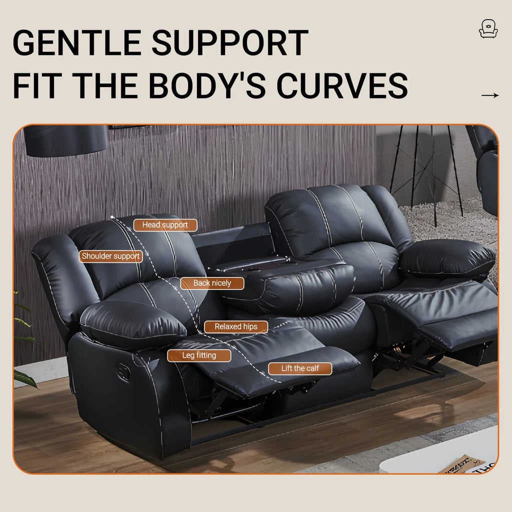 Power Loveseat Recliner Sofa Theater