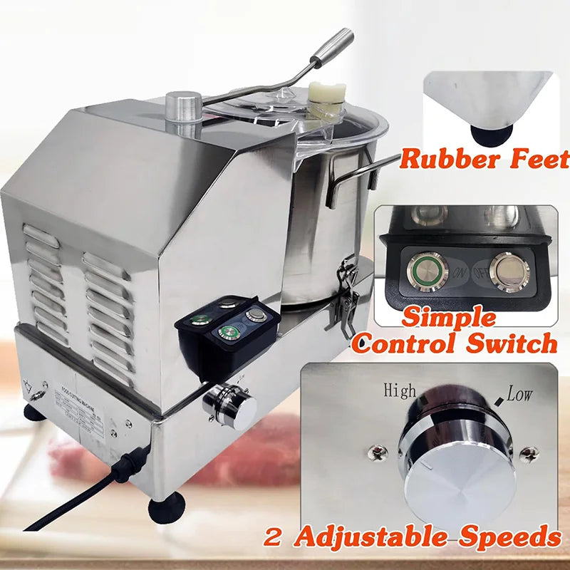 12LCommercial Food Processor Stainless Chopper