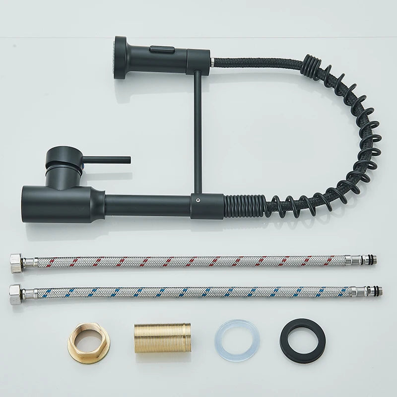 Pull Down Single Handle Mixer Tap 360° Swivel