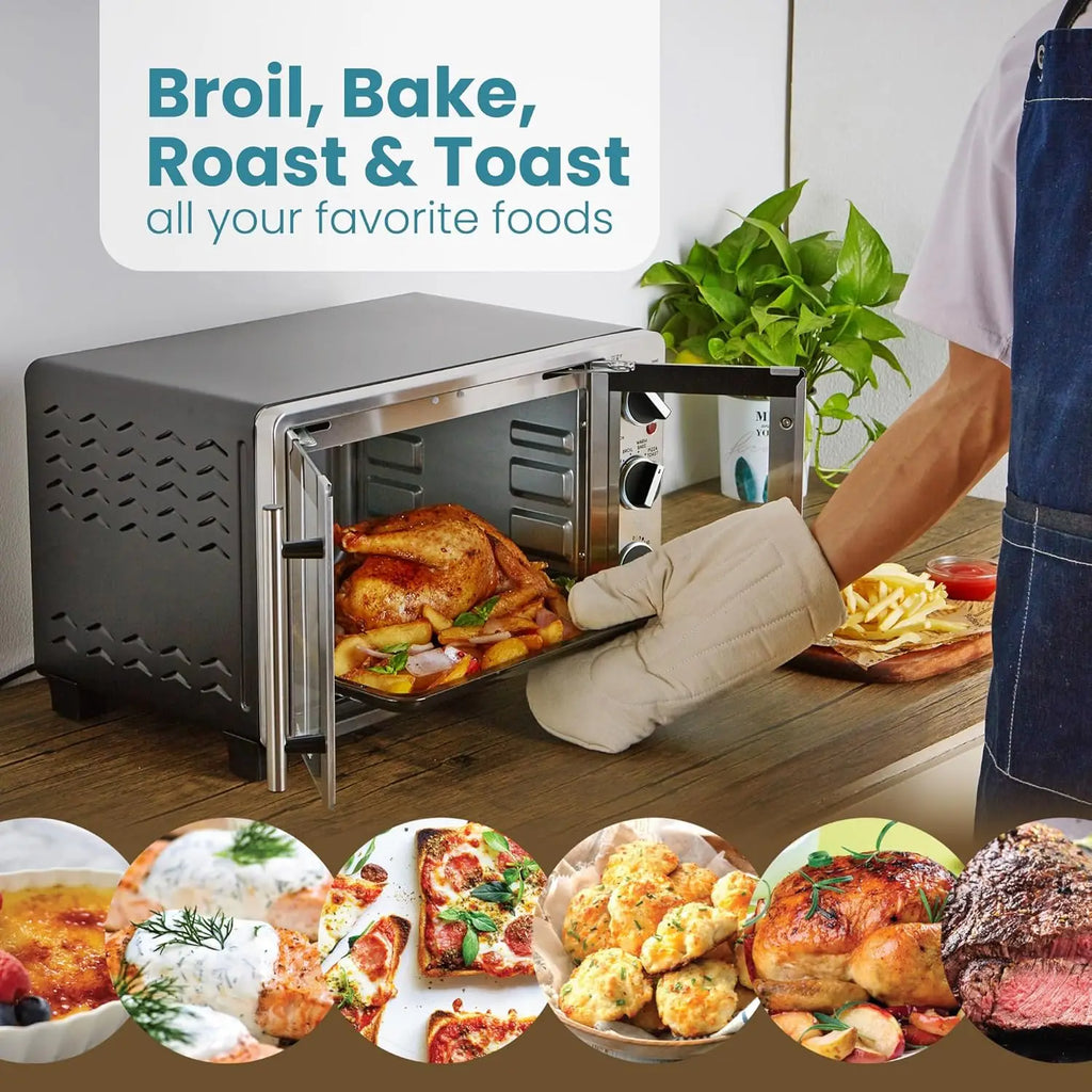 Double French Door Countertop Toaster Oven