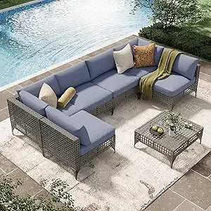 7-Piece Rattan Patio Set