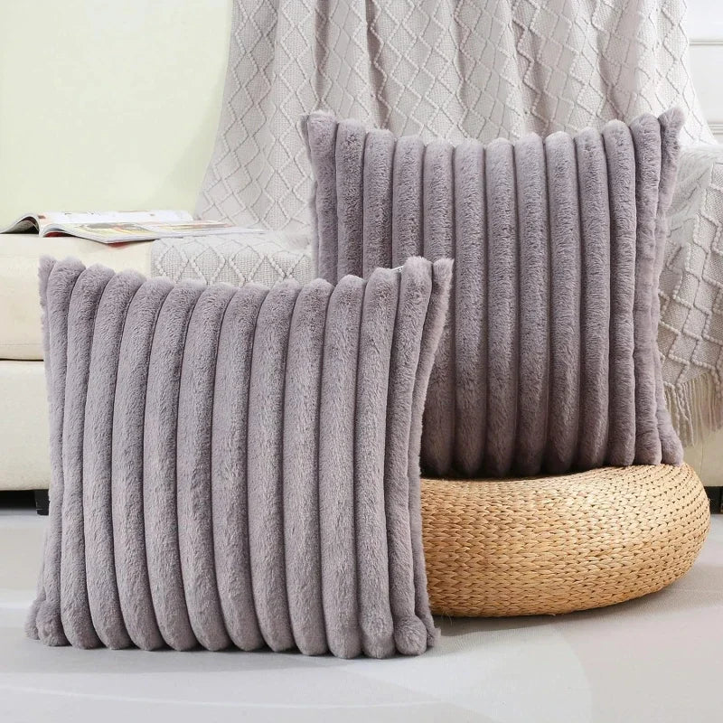 Faux Rabbit Fur Cushion Cover
