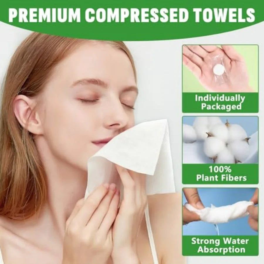 180 PCS Compressed Towel Mini Disposal