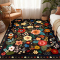 6X9 Floral Area Rug Washable
