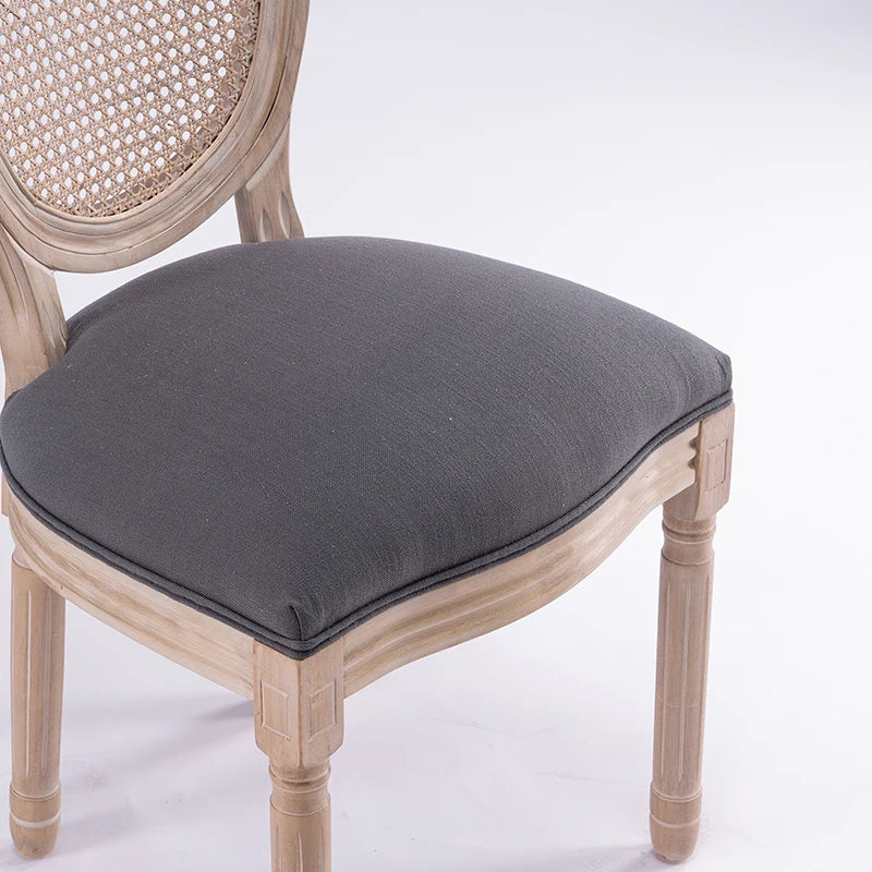 2 French Style Solid Wood Rattan