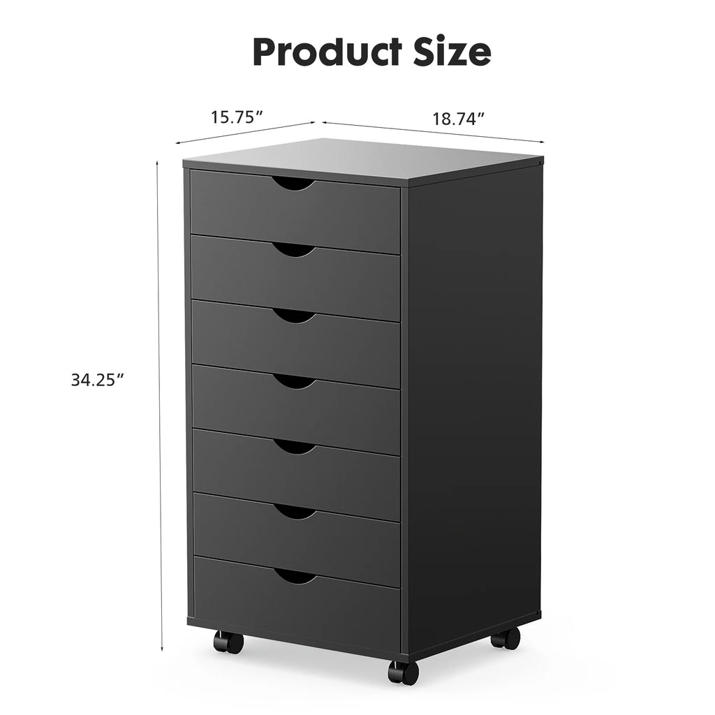 7 Drawer Storge Chest With Wheels