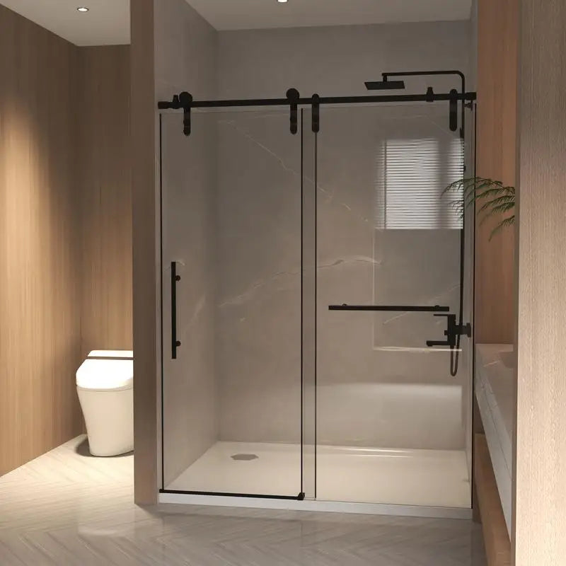 50-54" x 76" H Frameless Sliding Shower Door