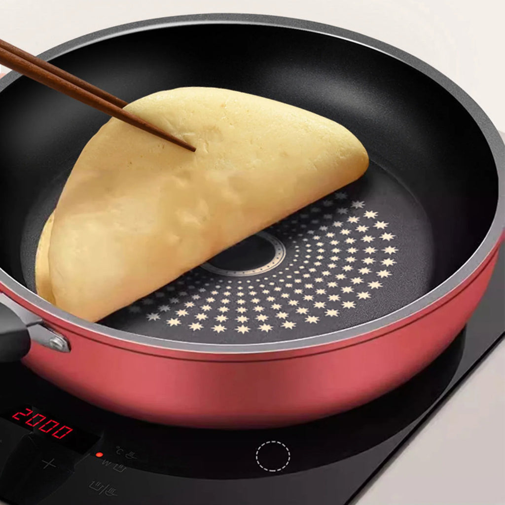 Nonstick Frying Pan Cast Iron Compatible with Induction