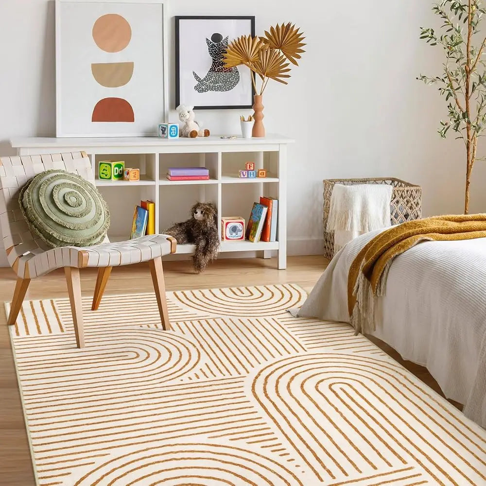 Washable Area Rug 5X7, Geometric