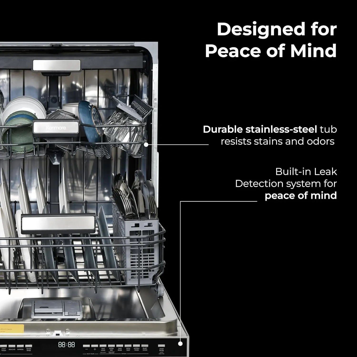 24' Built-In Dishwasher with Turbo Dry