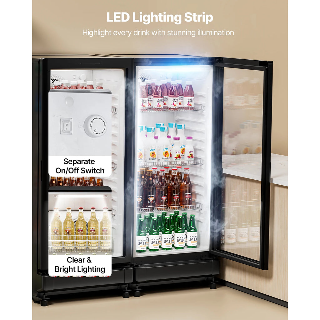 Commercial Merchandiser Refrigerator Glass Door Display