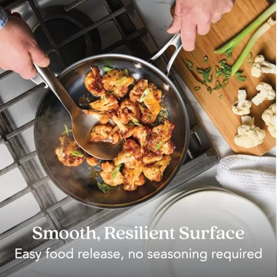 Carbon Steel Frying Pan Compatible W/All Cooktops