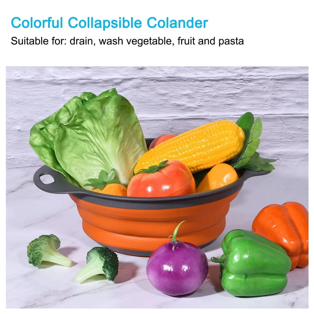 Collapsible Foldable Silicone Food Colander