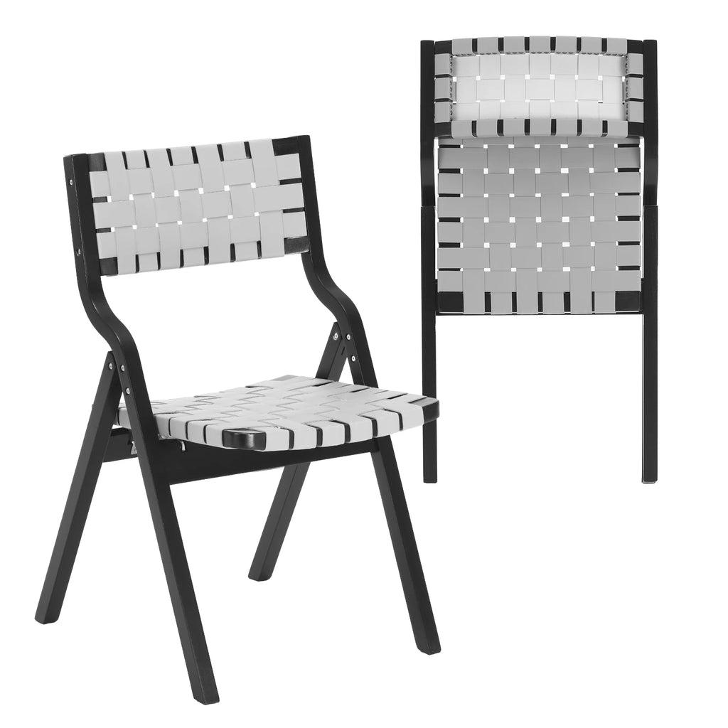 2 Wood Folding Stackable