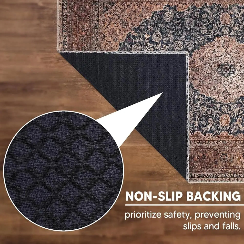 4X6 Washable Non-Slip Vintage