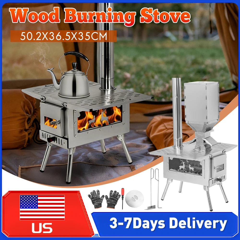 Foldable Wood/Pellet Burning Stove Chimney