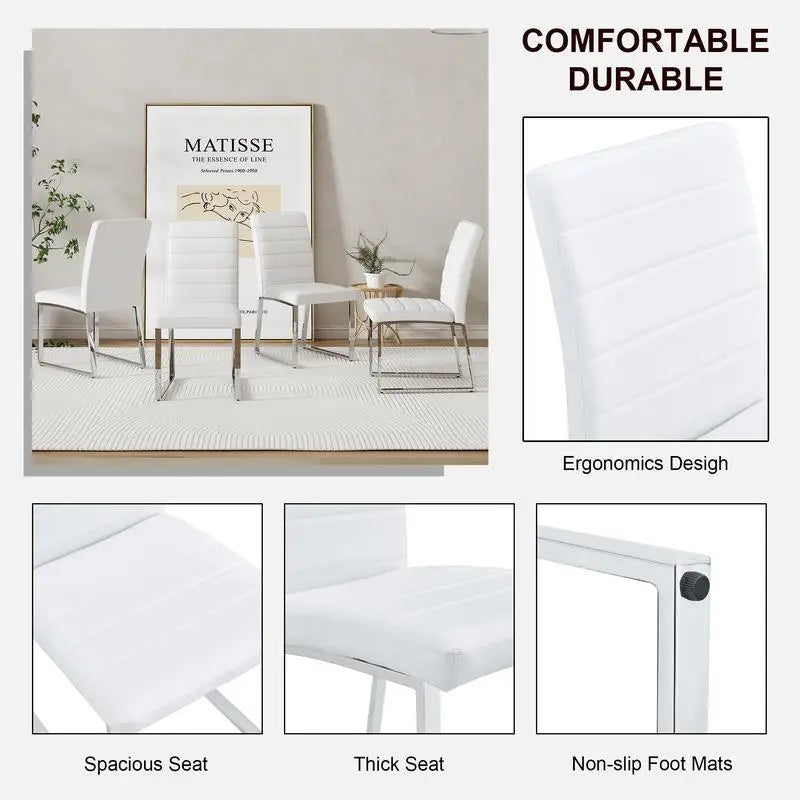 6 Heavy-Duty Thick Cushion Iron Frame
