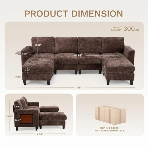118" Modular Sectional