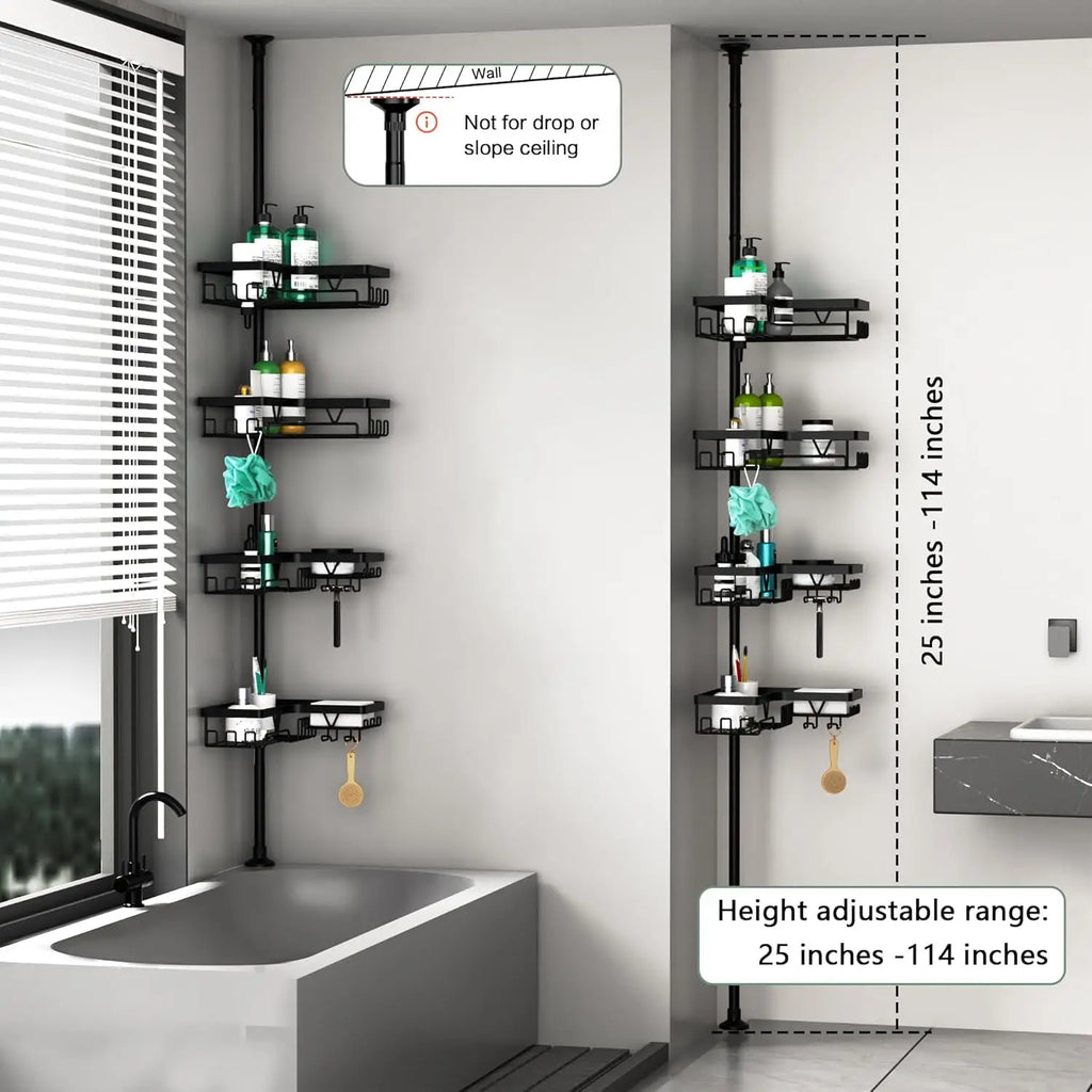 4-Tier Stainless Steel Adjustable Caddy