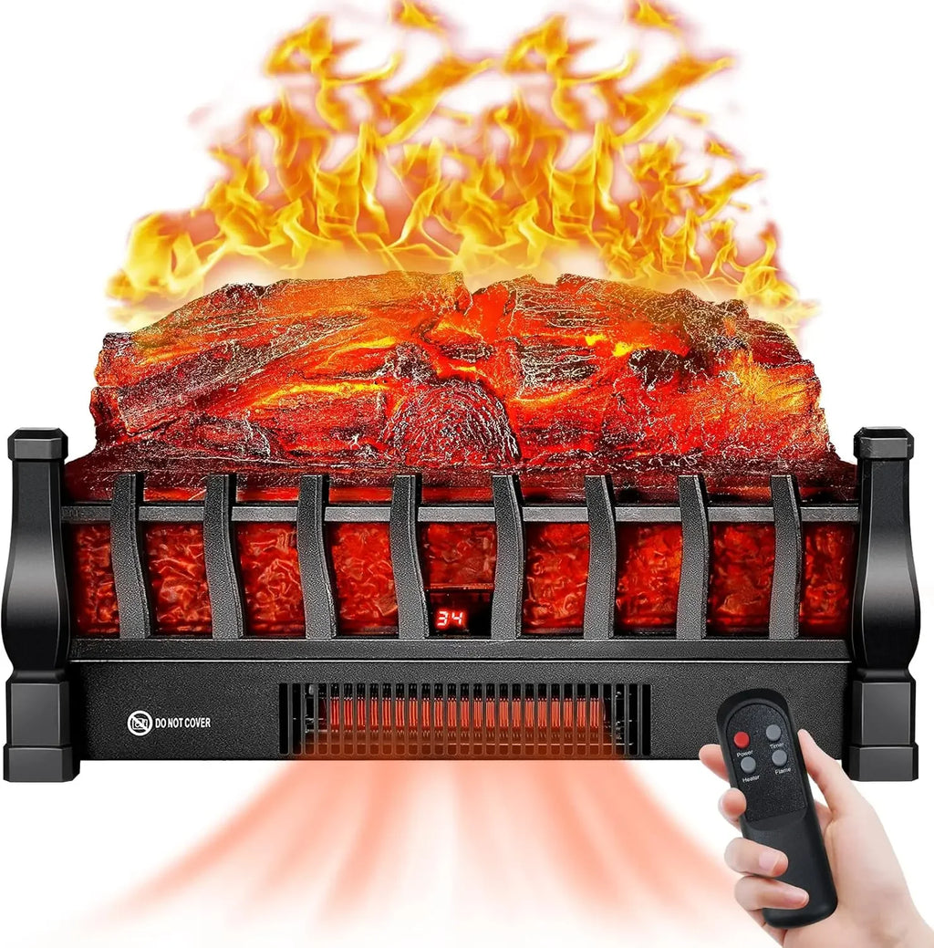 Electric Fireplace Logs Inserts Remote