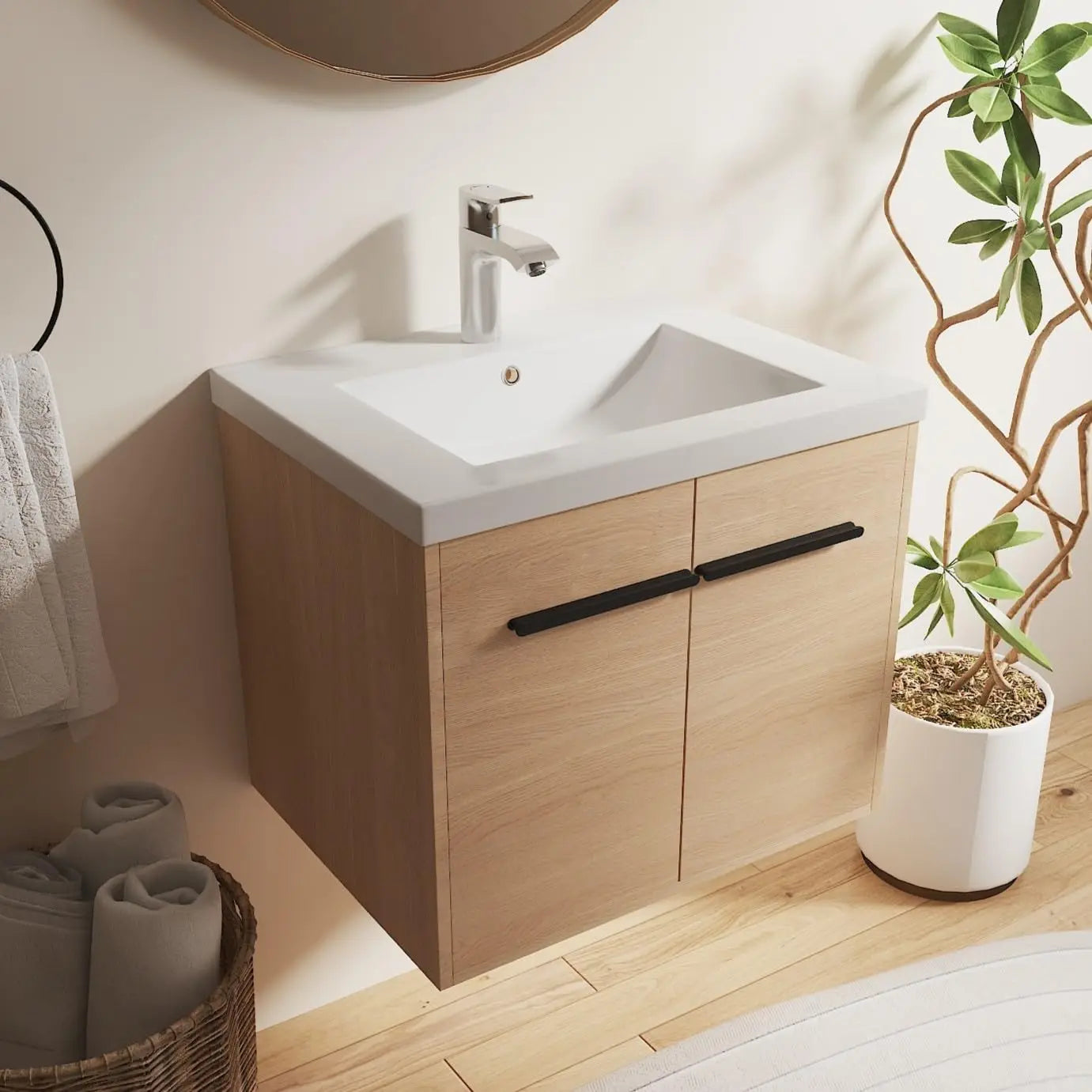 36" Floating Bathroom Vanity with Sink