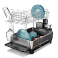 Large Stainless Steel Dish Rack w/Drain