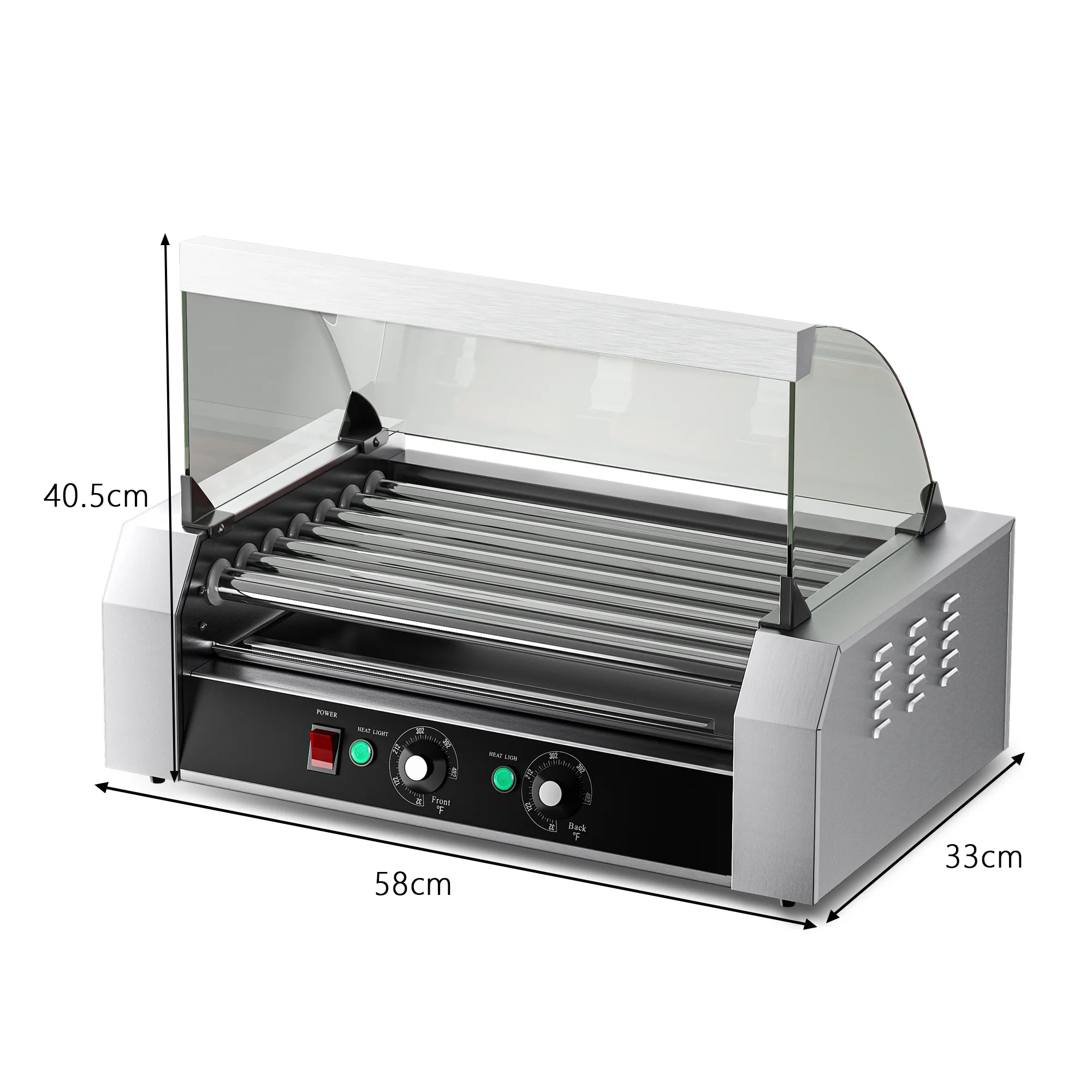 Commercial-Grade 7-Roller 18-Capacity, Smart Dual-Zone