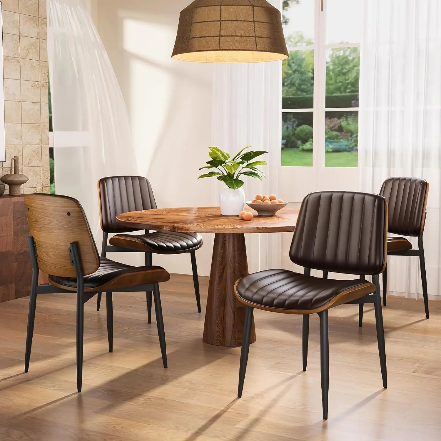 4 MCM Upholstered PU Leather