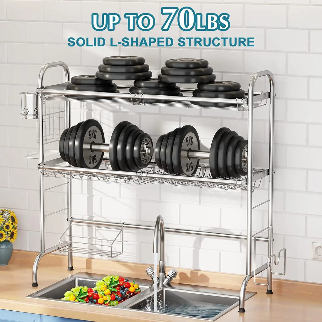 Stainless Steel Over Sink Dish Rack