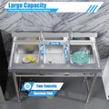 3 Compartment Stainless Utility Commercial