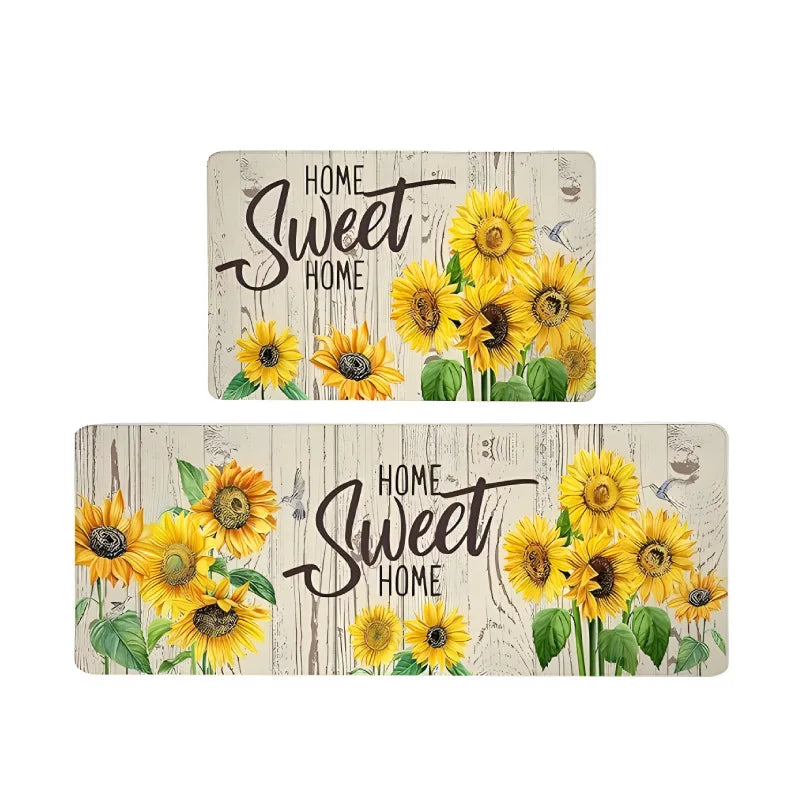 Playful Sunflower Print Kitchen