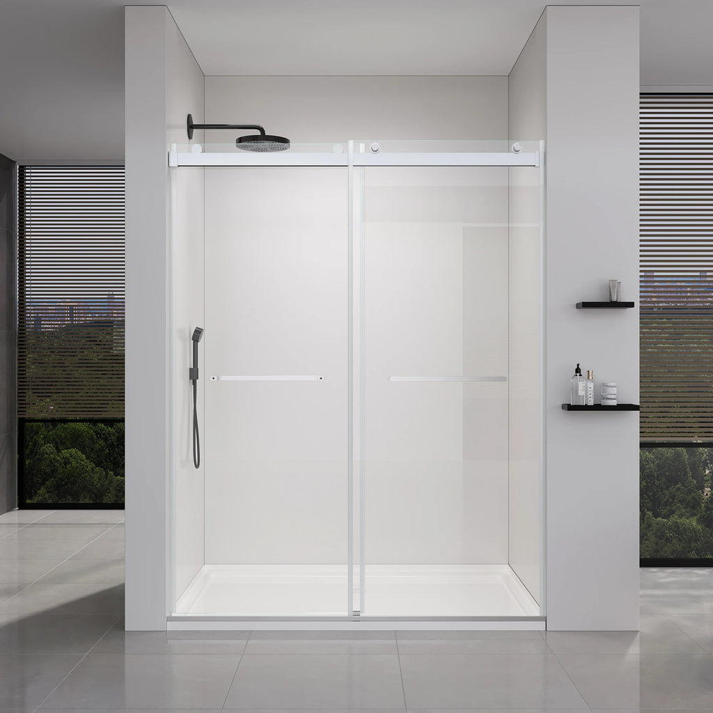 56-60" x 76" Glass Shower Door Frameless