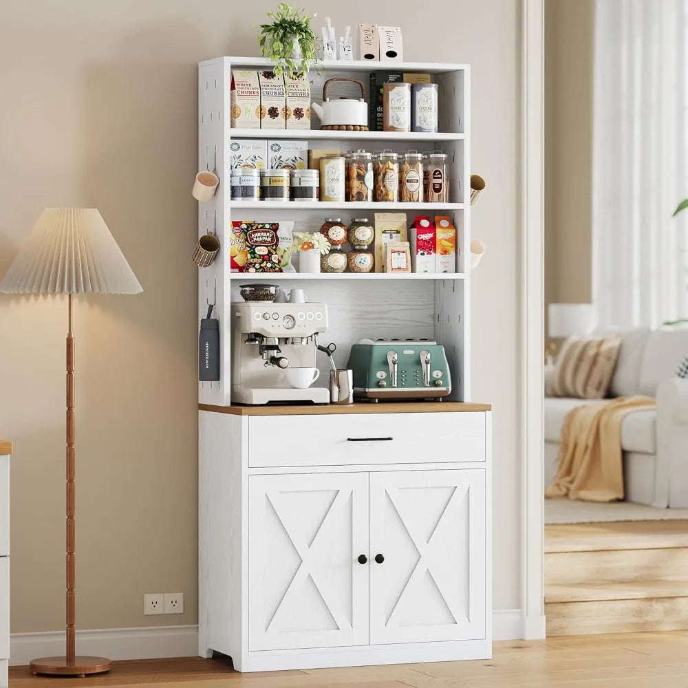 Bakers Rack/MW Stand/Storage/Farmhouse Coffee Bar