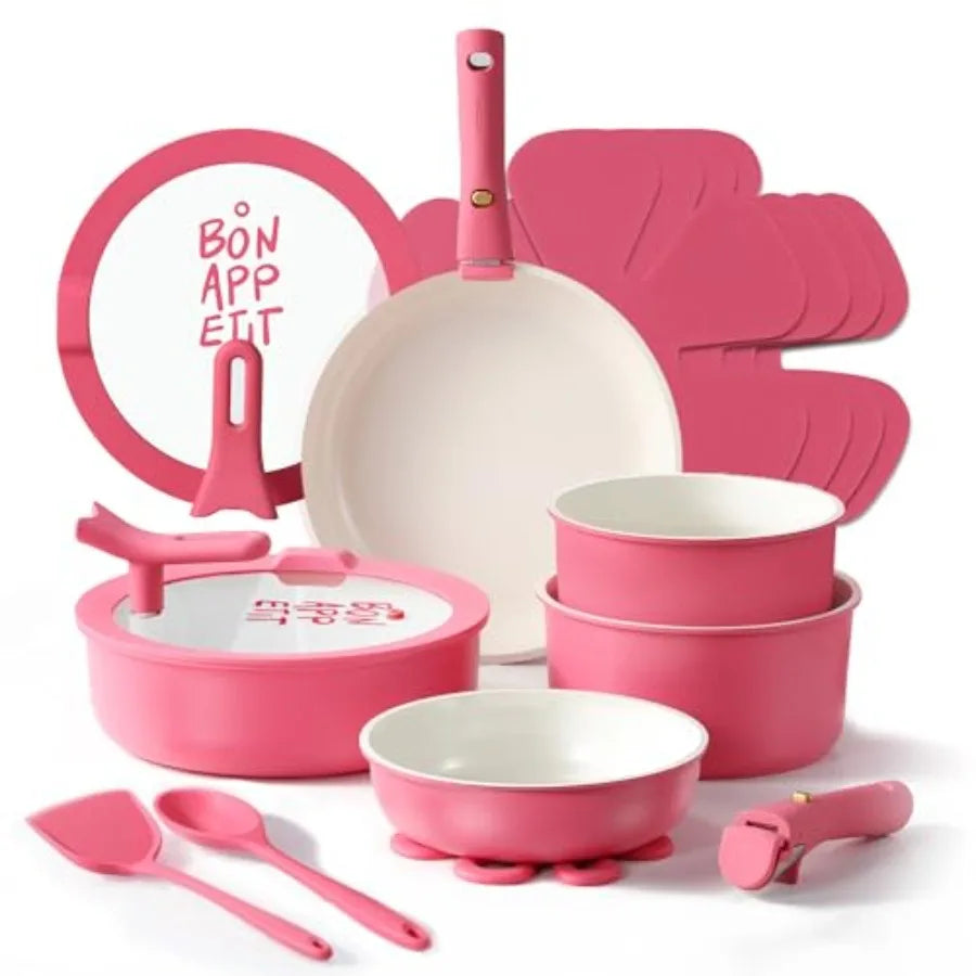 19pcs Pots and Pans Set, Nonstick Cookware
