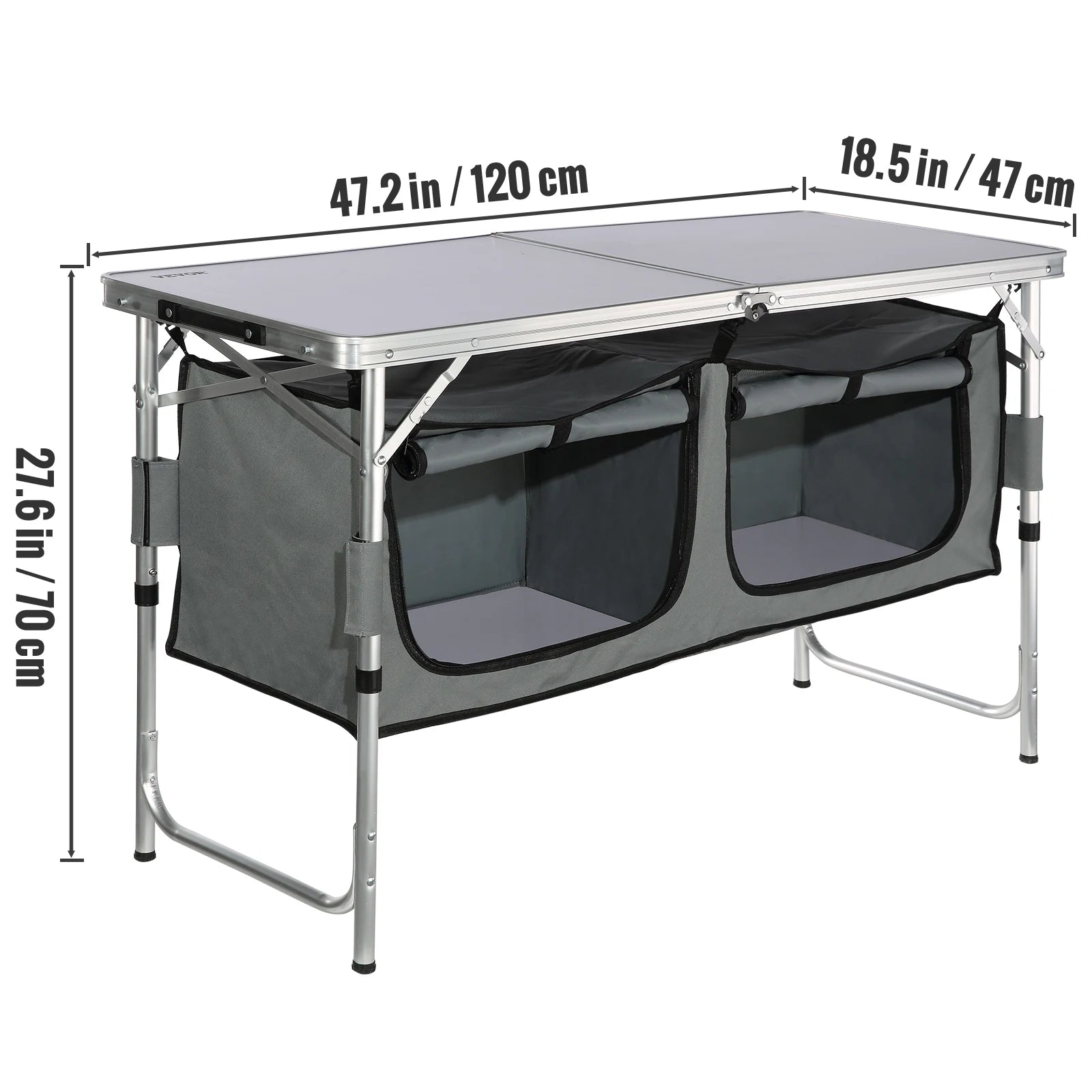 Camping Kitchen Table Cabinet Folding