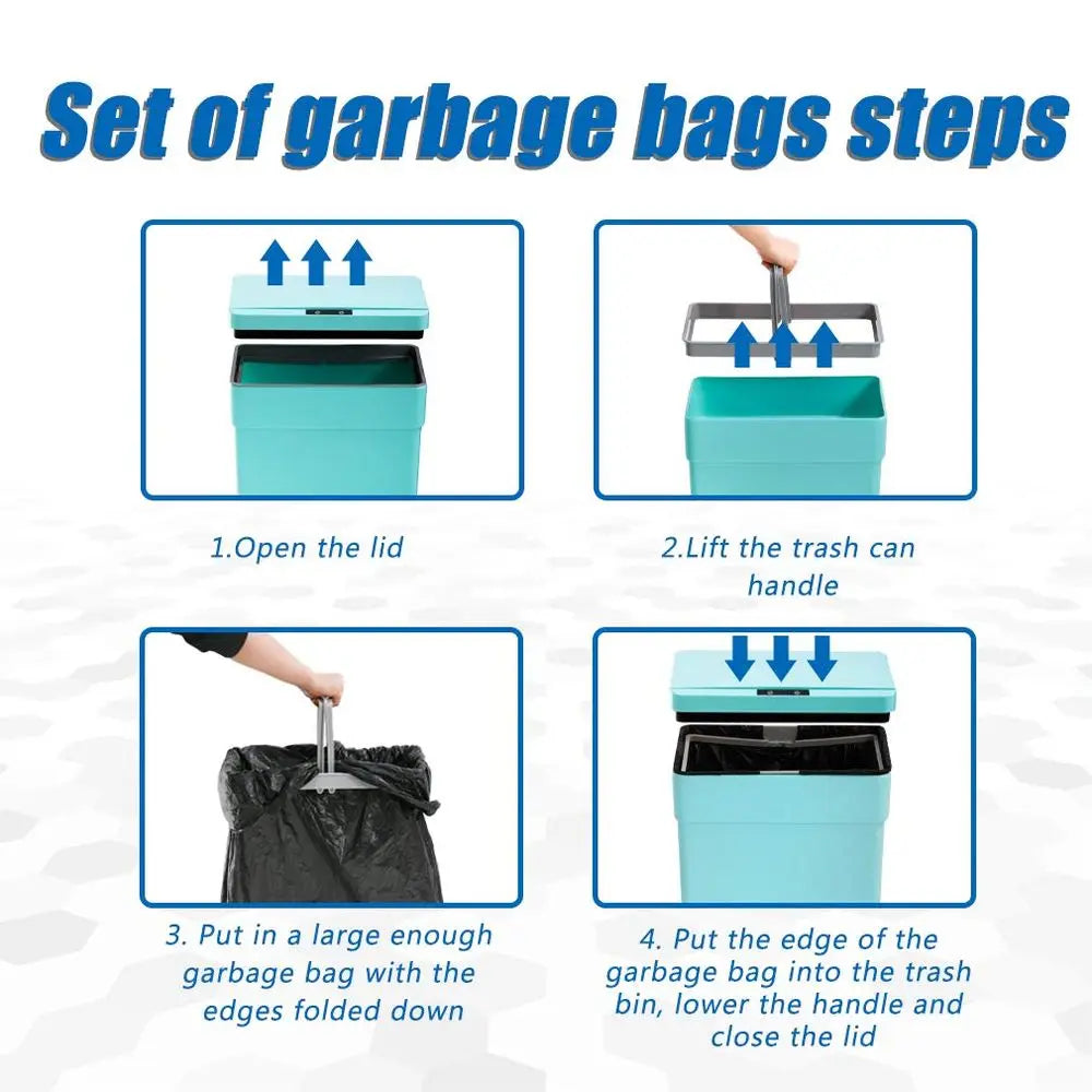 13 Gal Plastic Can Automatic Touch