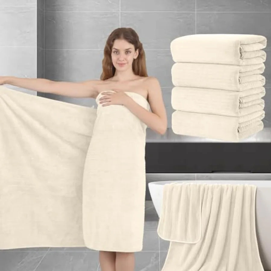 Extra Large Bath Sheet Set of 4, 35"x 70