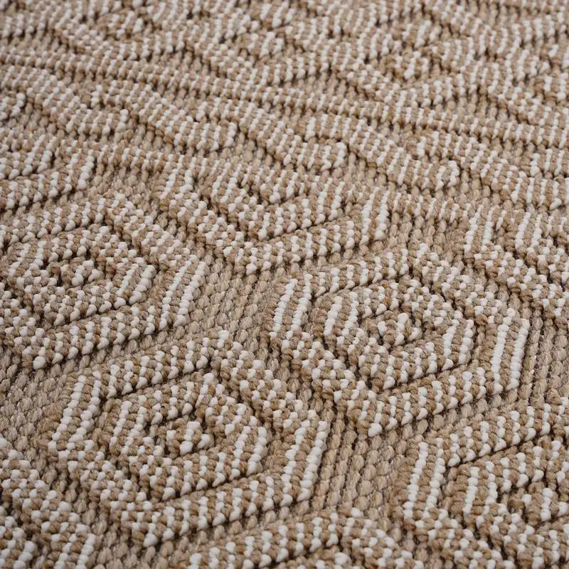 5x7 Geometric Mocha Indoor/Outdoor