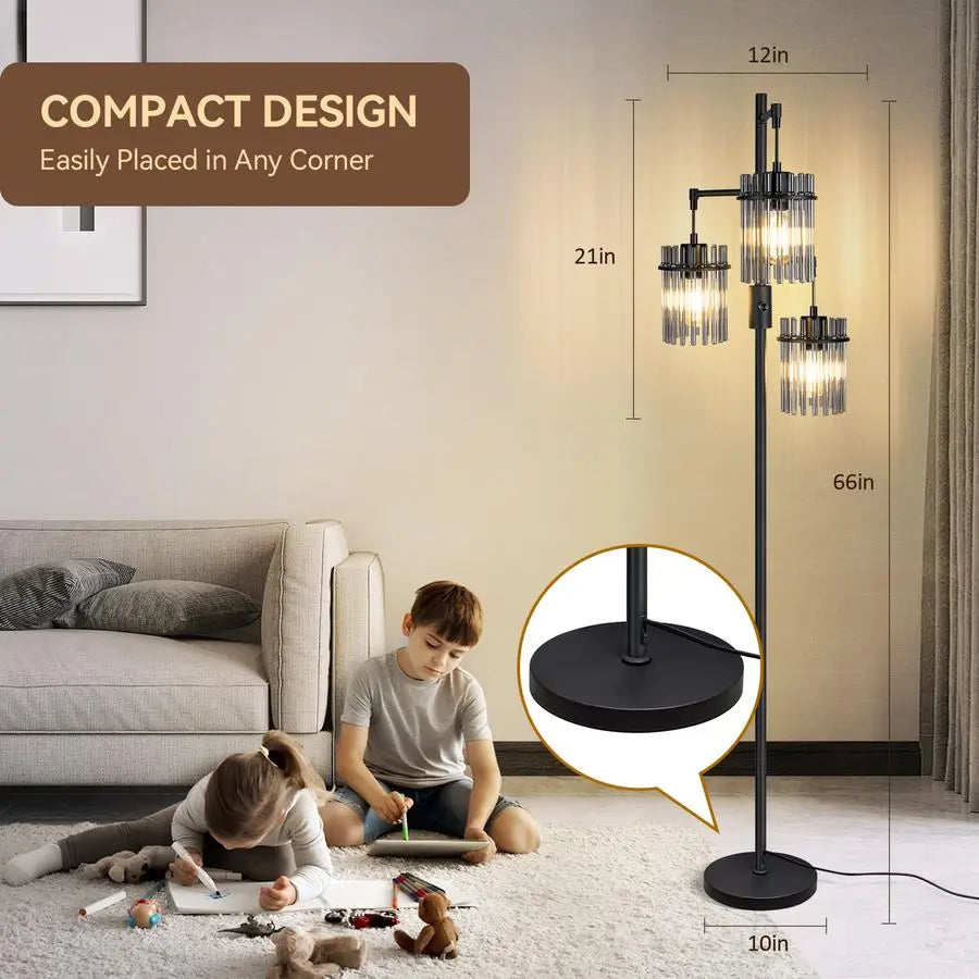 Modern Dimmable Glass Tree  Lamps