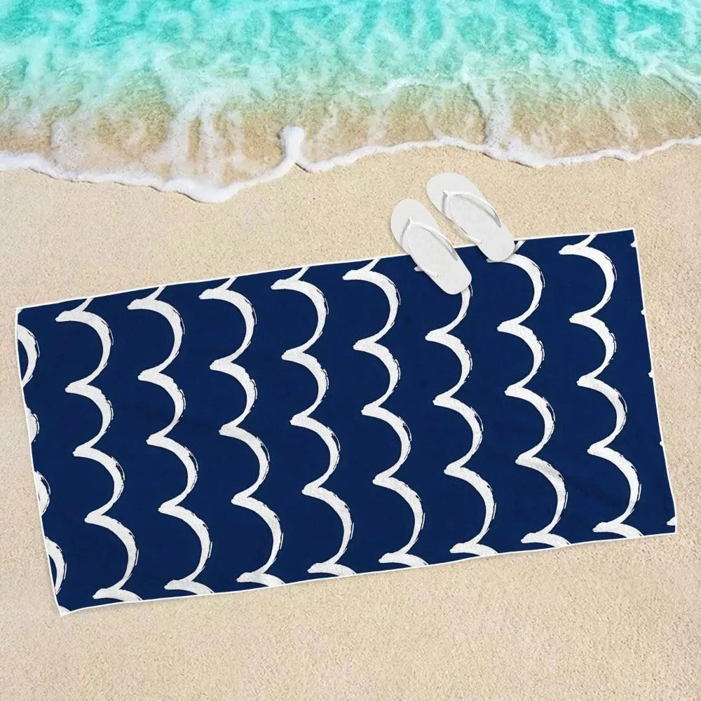 1pc 3 Sizes Waves Pattern Thick-30x60inch/35x70inch
