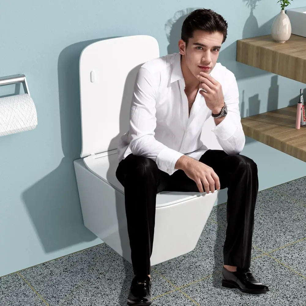Wall Hung Toilet Bowl White Ceramic