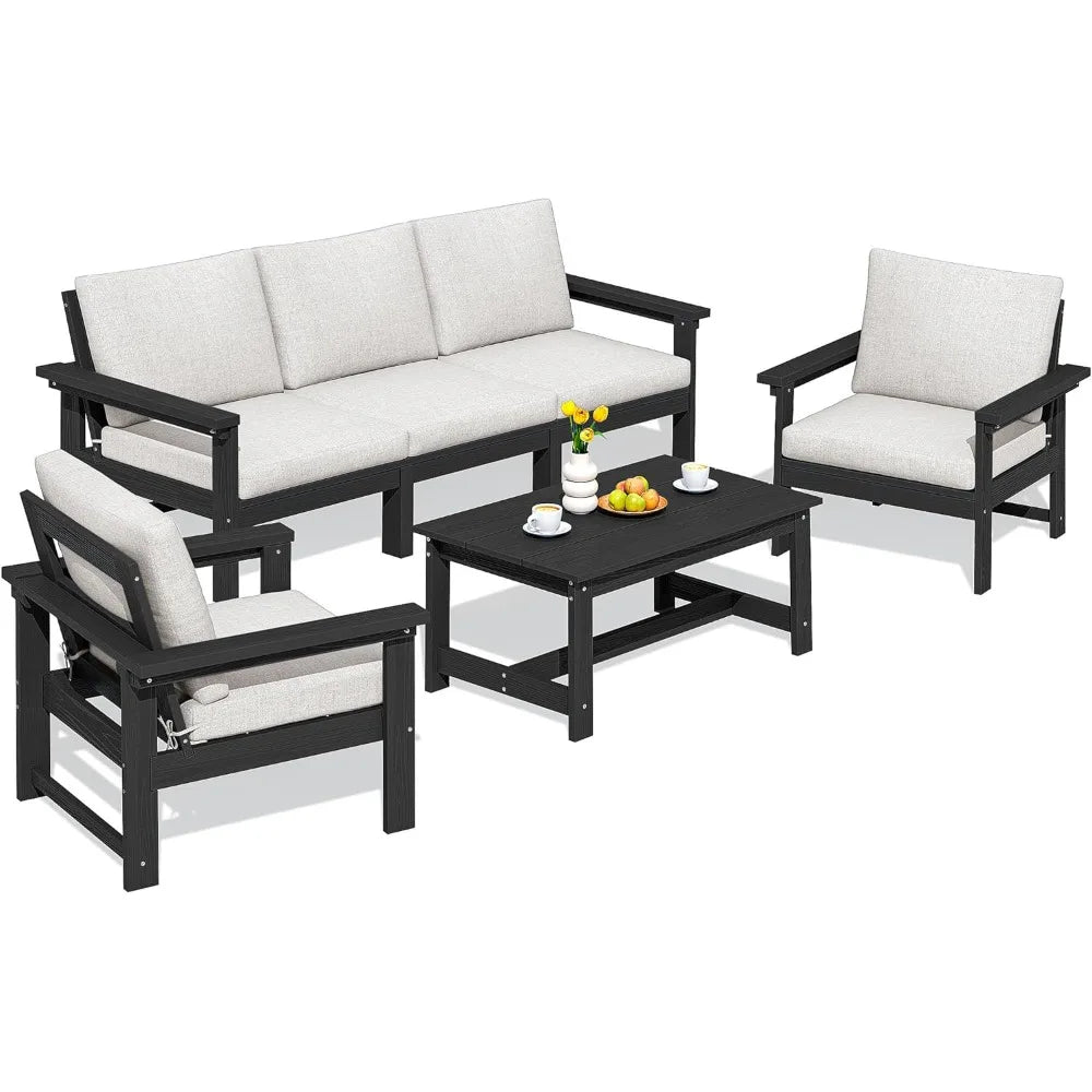 6-Piece HDPE Patio Set