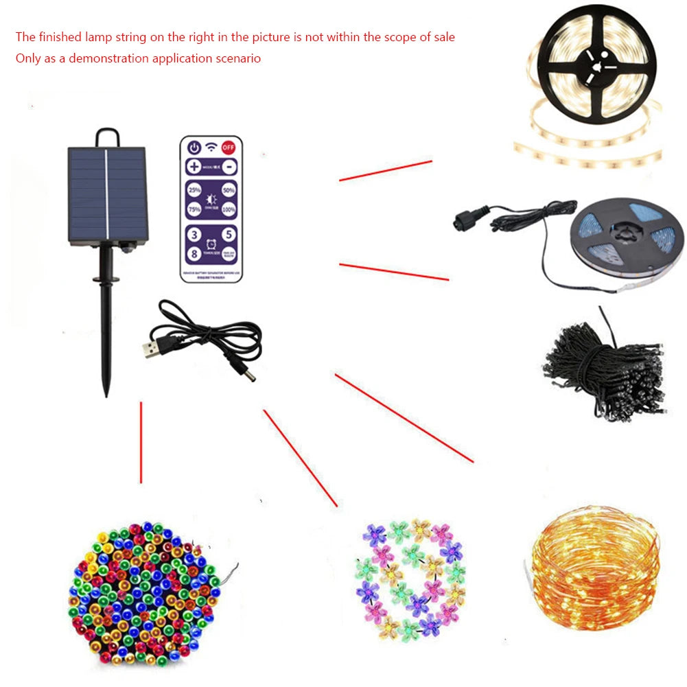 Indoor/Outdoor Solar Battery Box LED