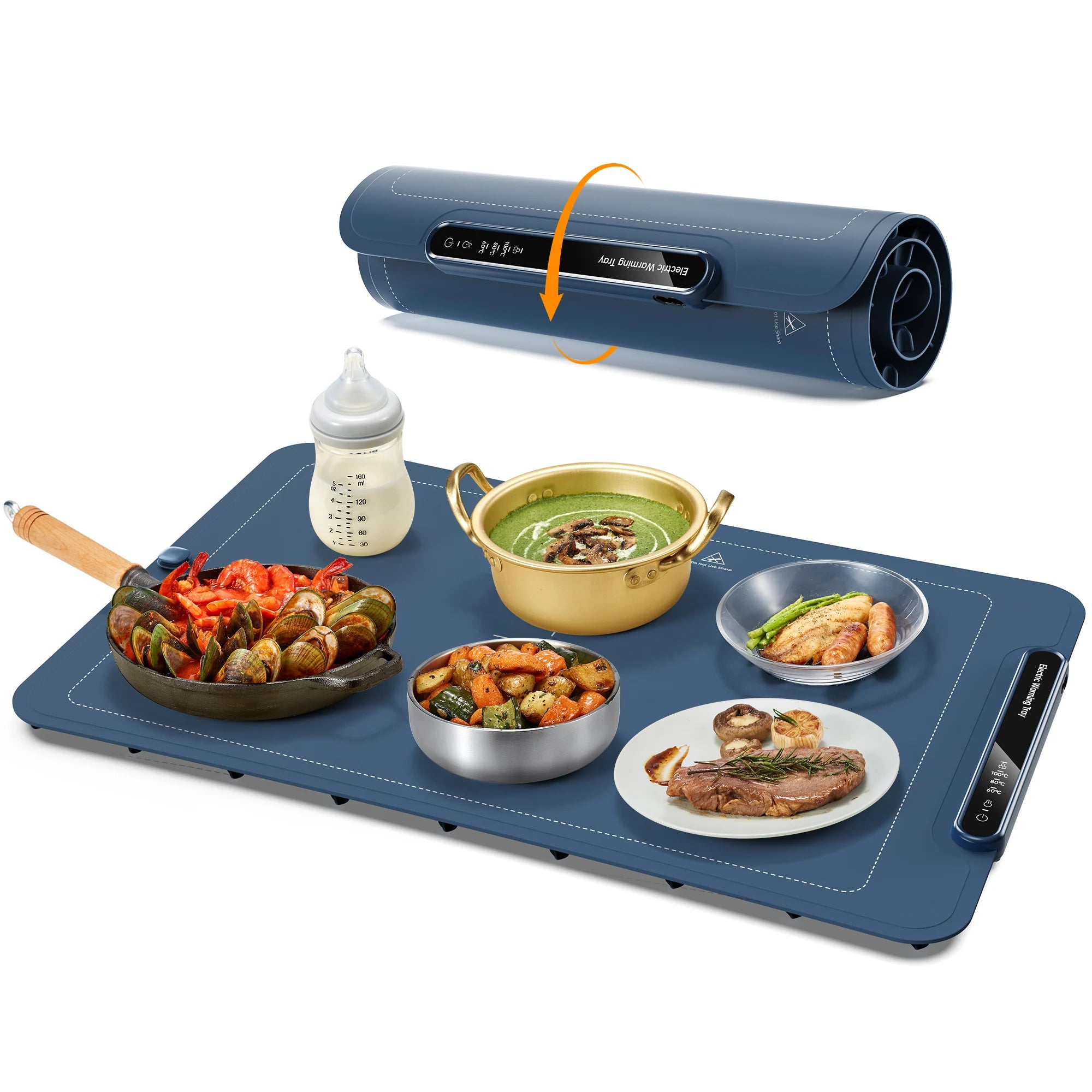 Electric Warming Tray Foldable 3 Temperature