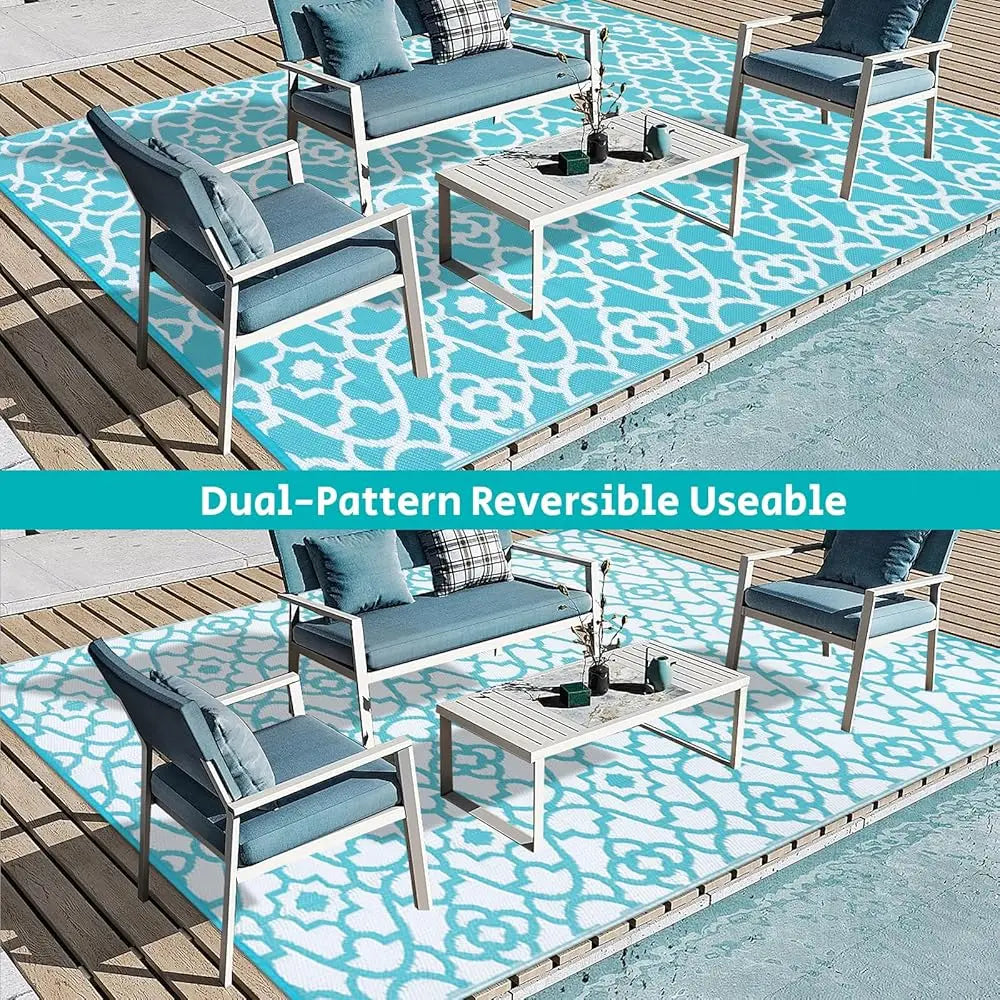 Outdoor Rug 8'X10' Waterproof Reversible
