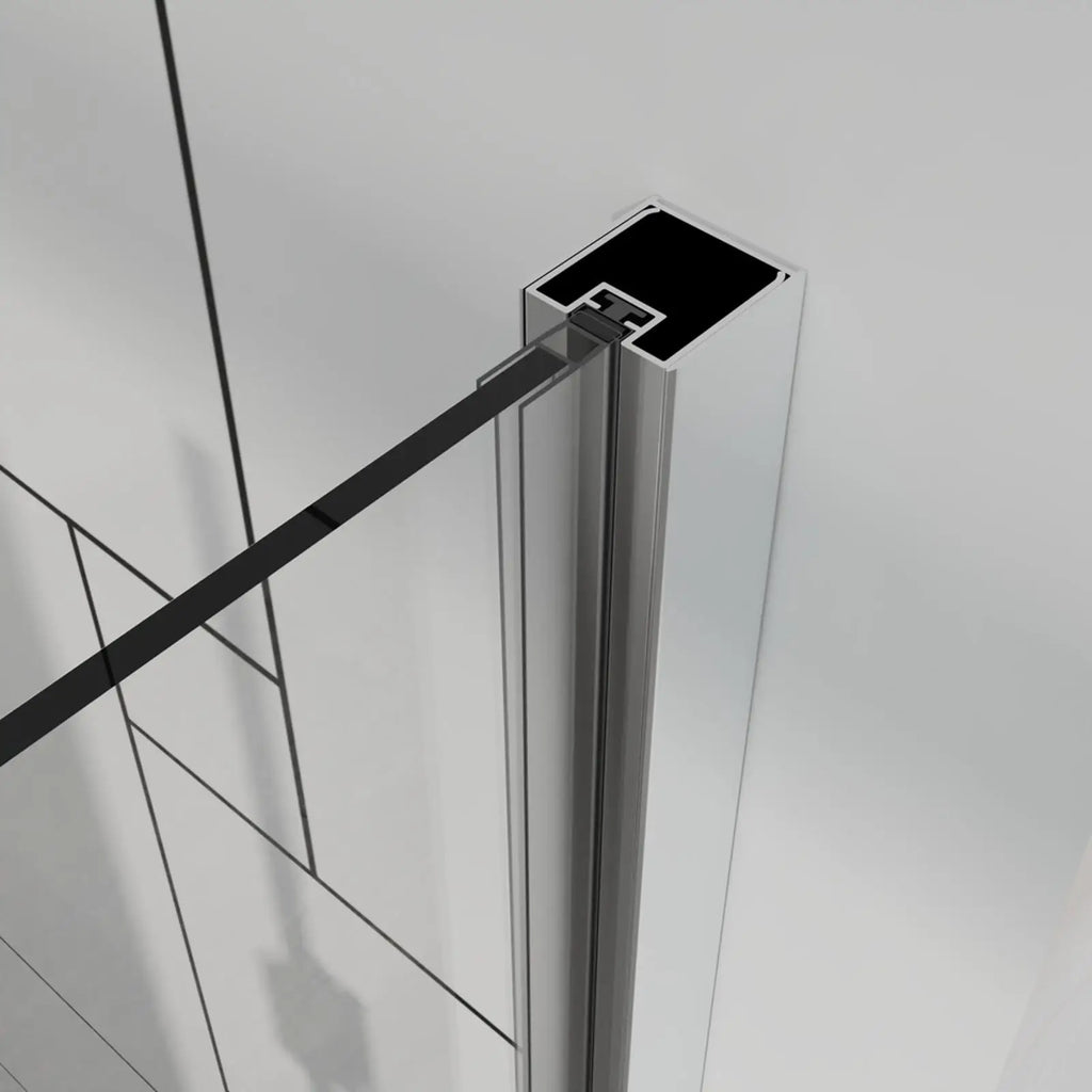 Frameless Glass Shower Door w/Chrome