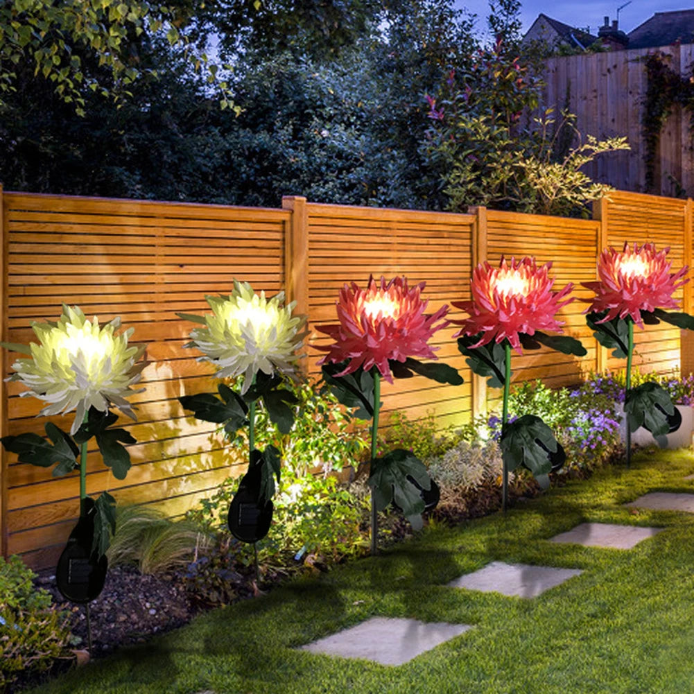 Solar Power LED Flower Lamp