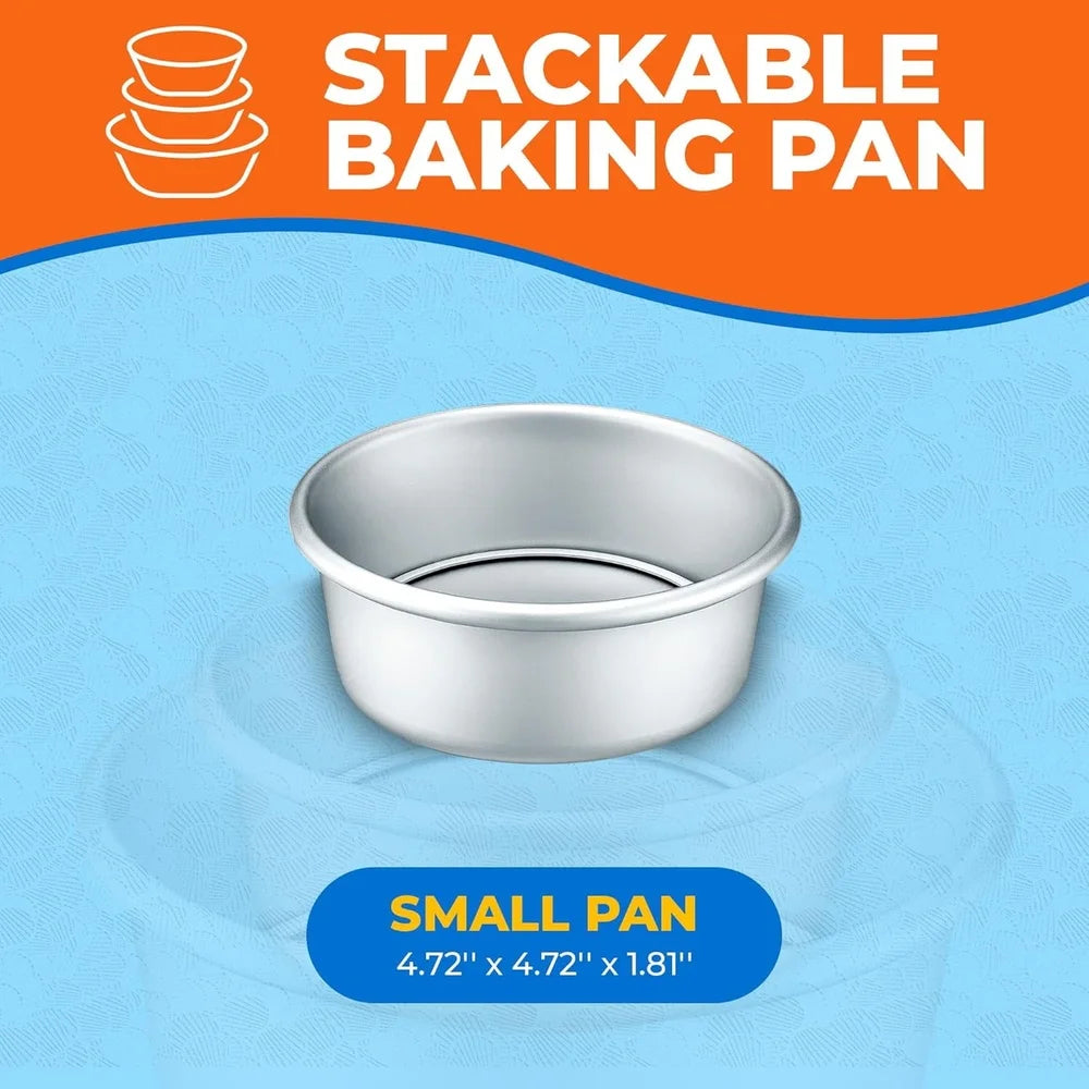 Anodized Aluminum Round Pan 4 Inch Non-Stick